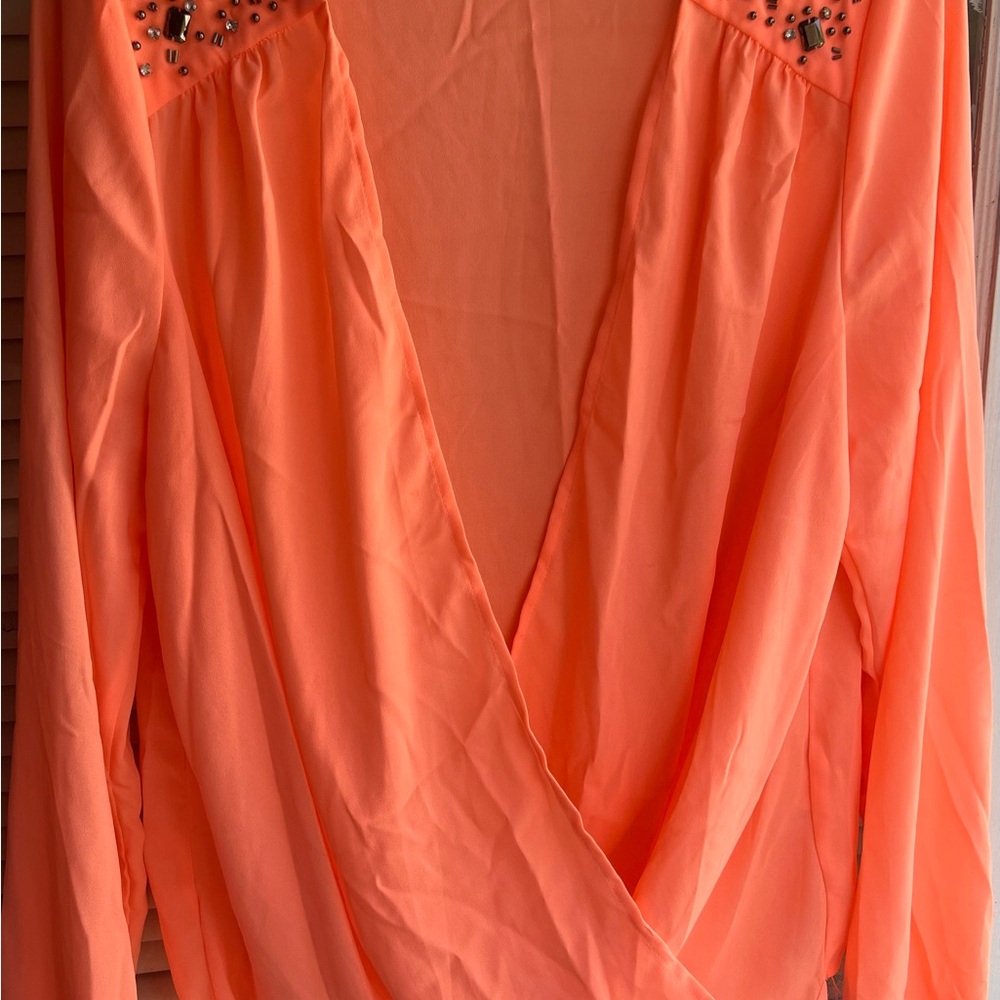 Charlotte Russe Bright Orange Top